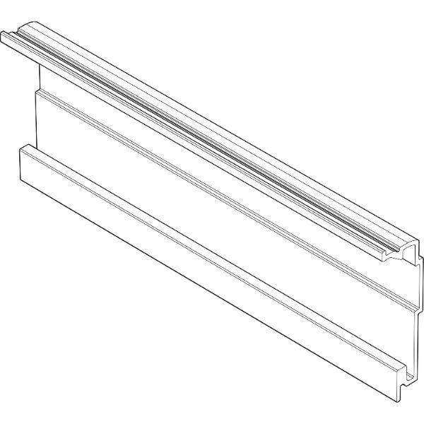 blum SERVO-DRIVE Trägerprofil horizontal zum Ablängen, Länge 1143, Aluminium