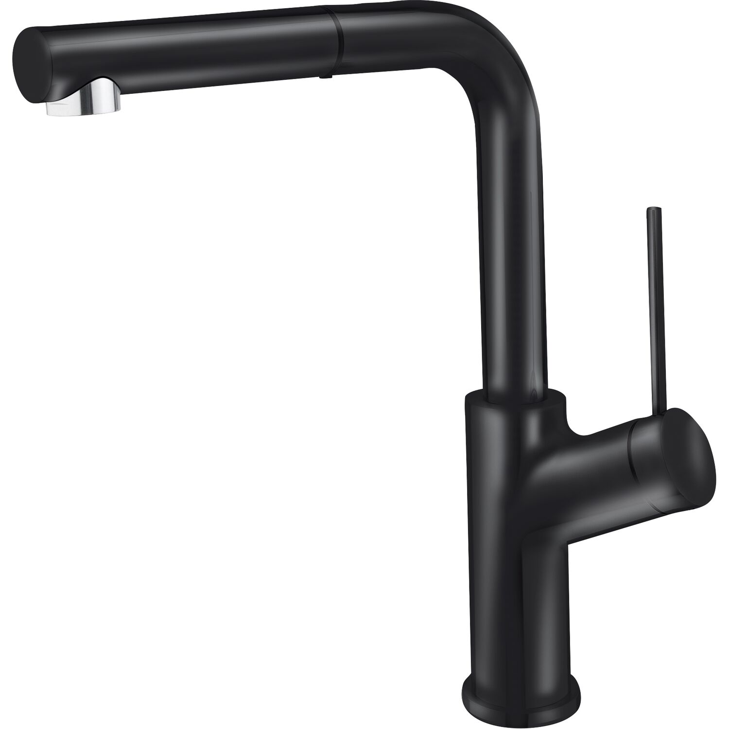 solido Küchenarmatur Viva D3 400420SAT00NE druckfest Schwarz matt