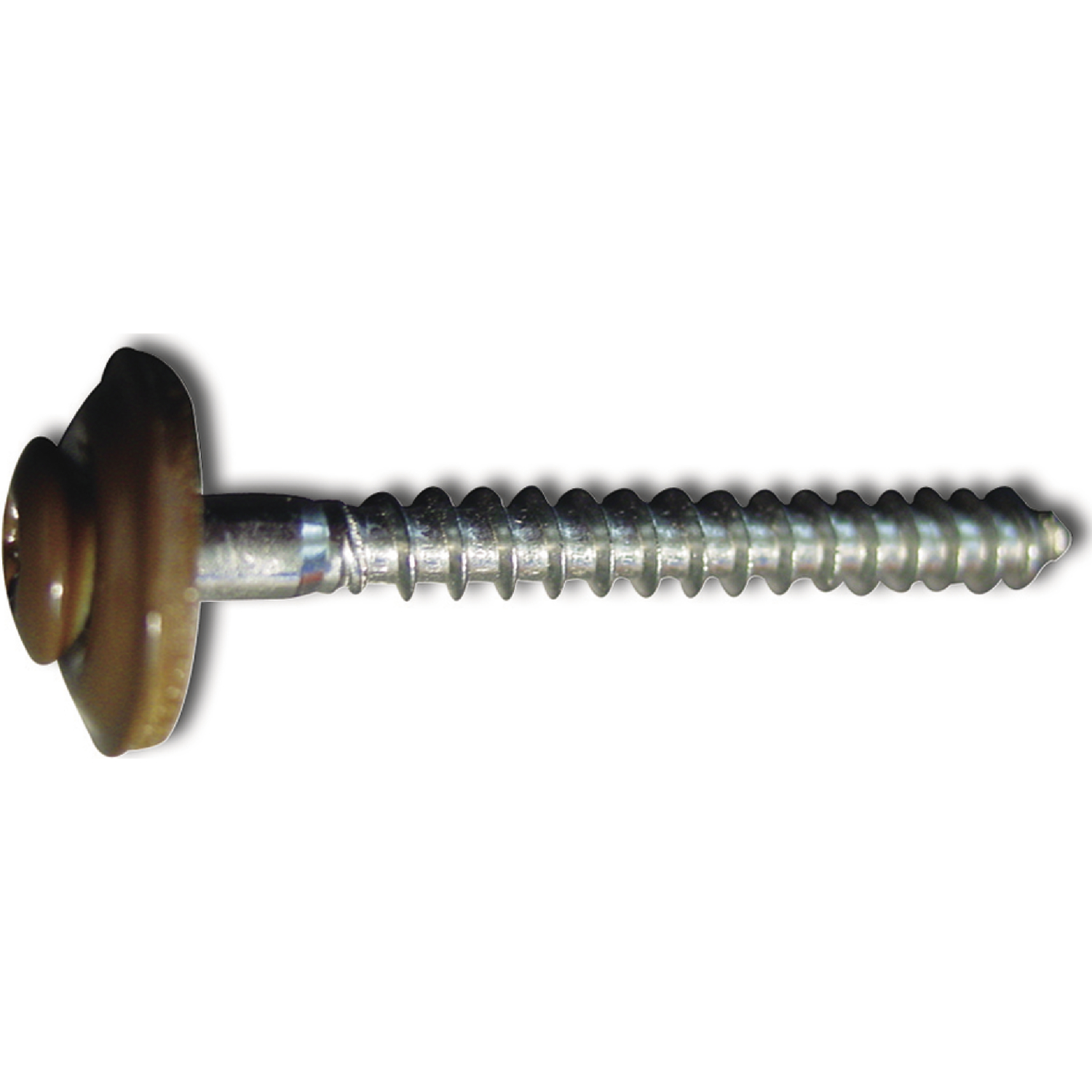 Spenglerschraube 4.5x 45 TX20 Edelstahl A2 Kopf beschichtet RAL8014 sepiabraun (200 Stück)