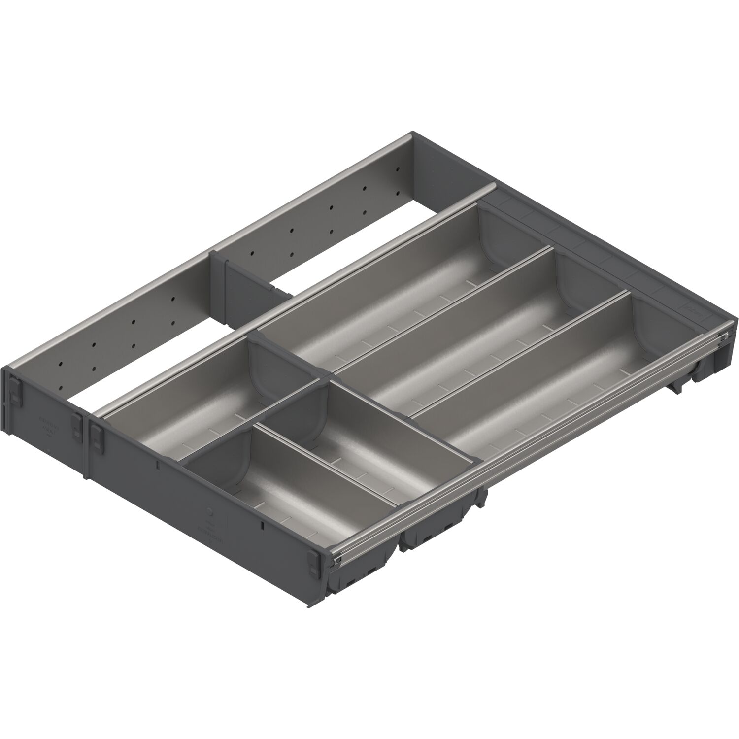 blum ORGA-LINE Einzel-Set KB 500/NL 500 mm Edelstahl/Kunststoff