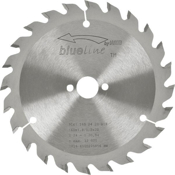 AKE Kreissägeblatt HW ø 160 x 1,2 x 20 mm Z24 Wechselzahn (WZ) positiv