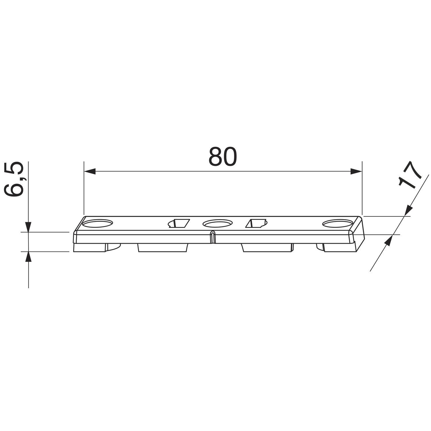 Maco #207680 MACO Schließteil Öffnungsbegrenzung PVC, 12/20-13, TROCAL Innonova A5/M5, silber