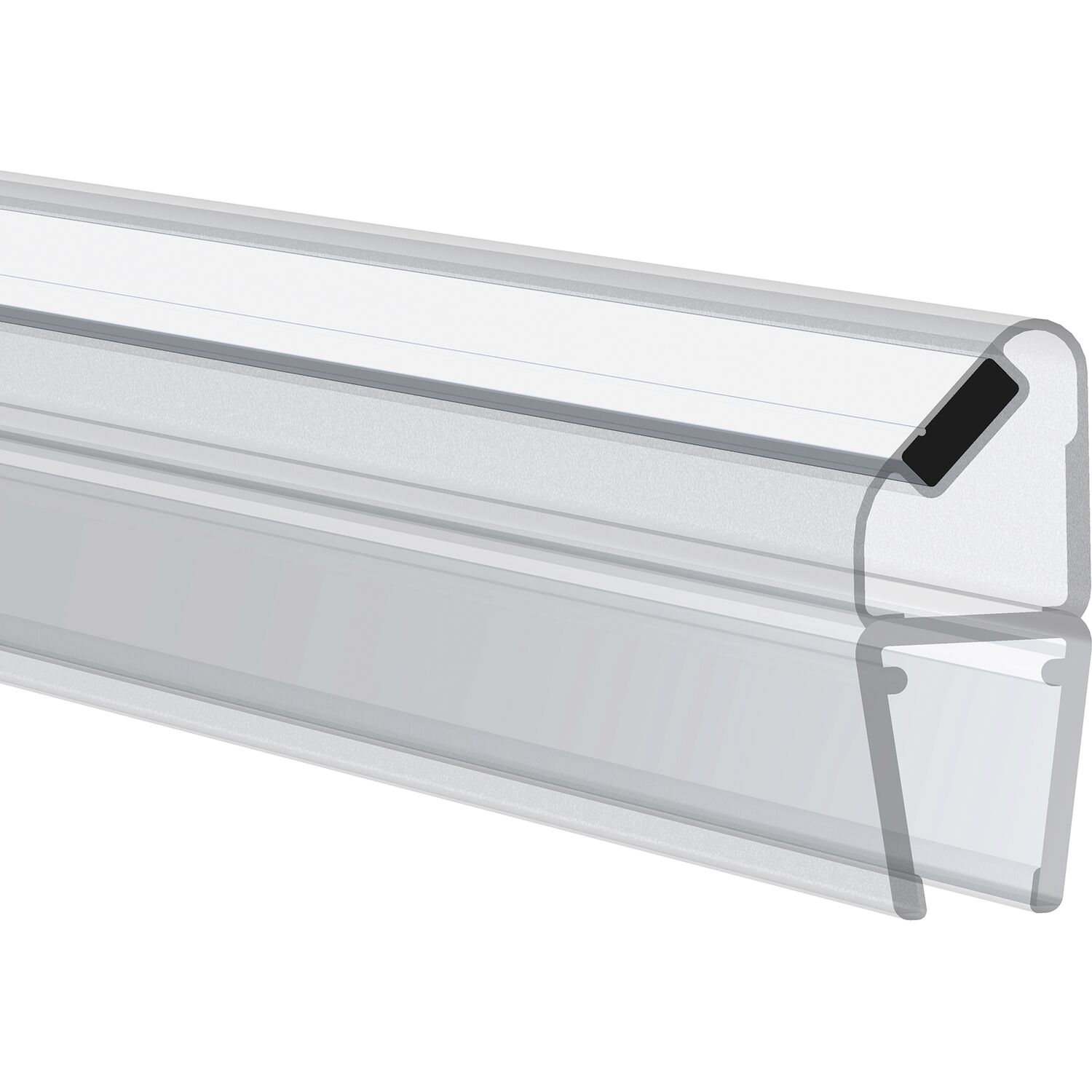 REHAU Magnetprofil 90° für 6 - 8mm 2010mm Kunststoff transparent