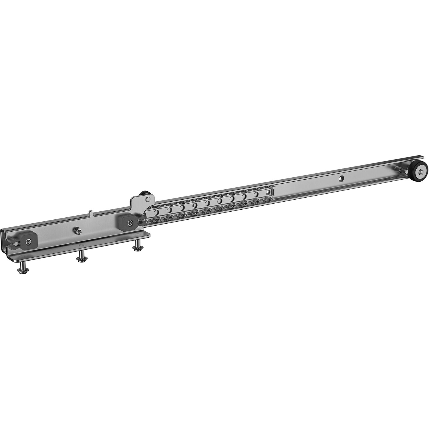 Tischplattenschiebebeschlag Surf 4300/600 Garnitur, Höhe 70, Stahl