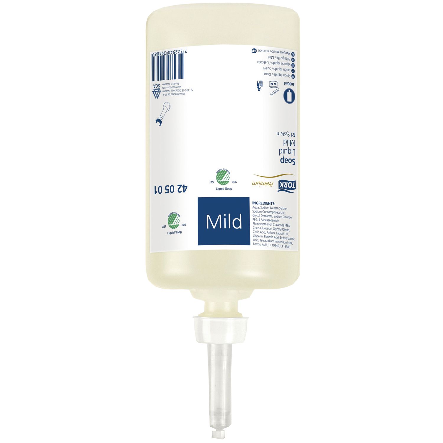 TORK Flüssigseife Premium mild, 1 KT = 6 FL