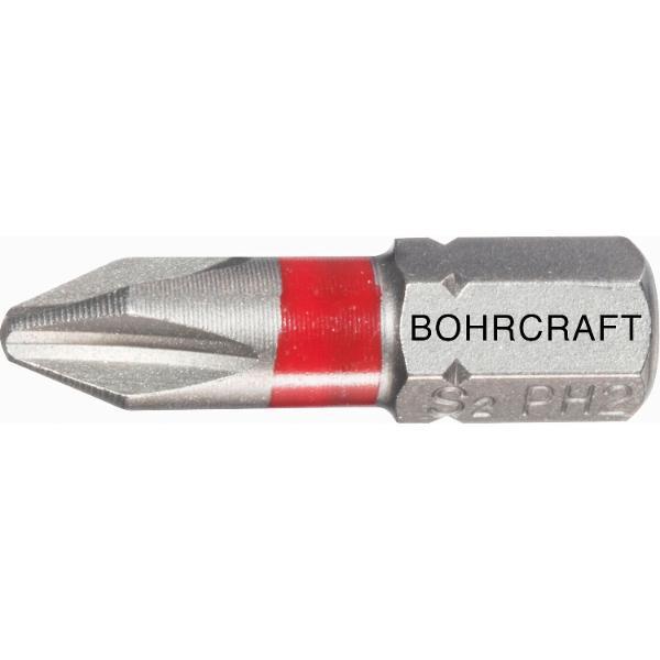 Bohrcraft Bit-Einsatz mit Farbring 1/4"sechskant PH 3 Länge 25 mm (10Stk)