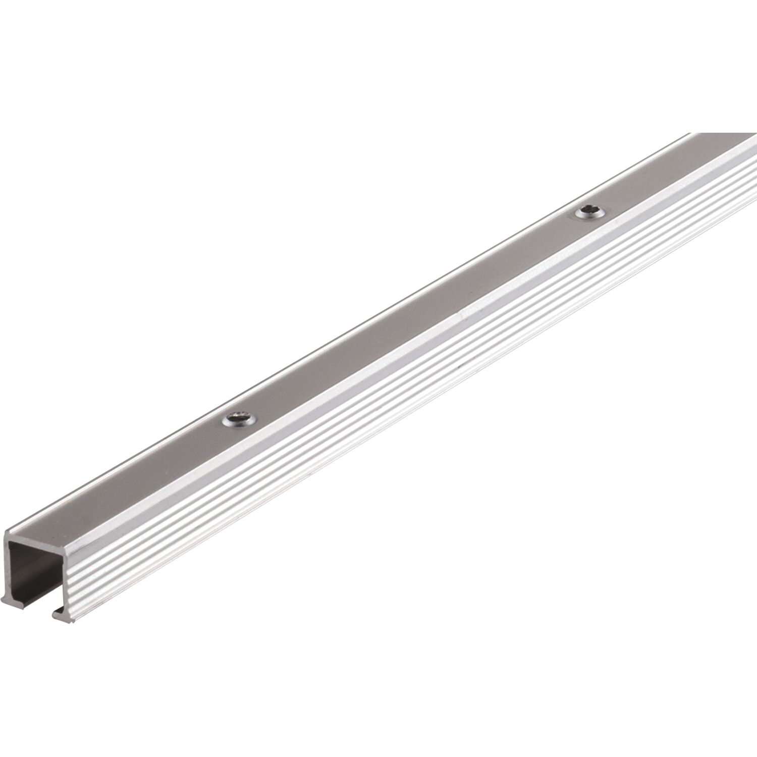 HAWA Clipo Einfach- Laufschiene gelocht, auf Maß, Aluminium eloxiert (250 mm)