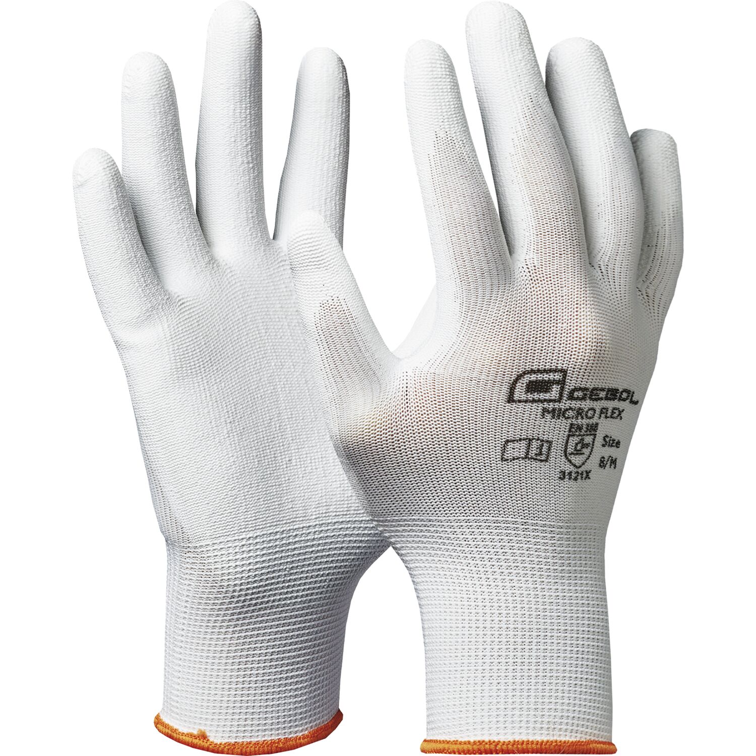 Gebol Schutzhandschuh Micro Flex weiß Größe 10