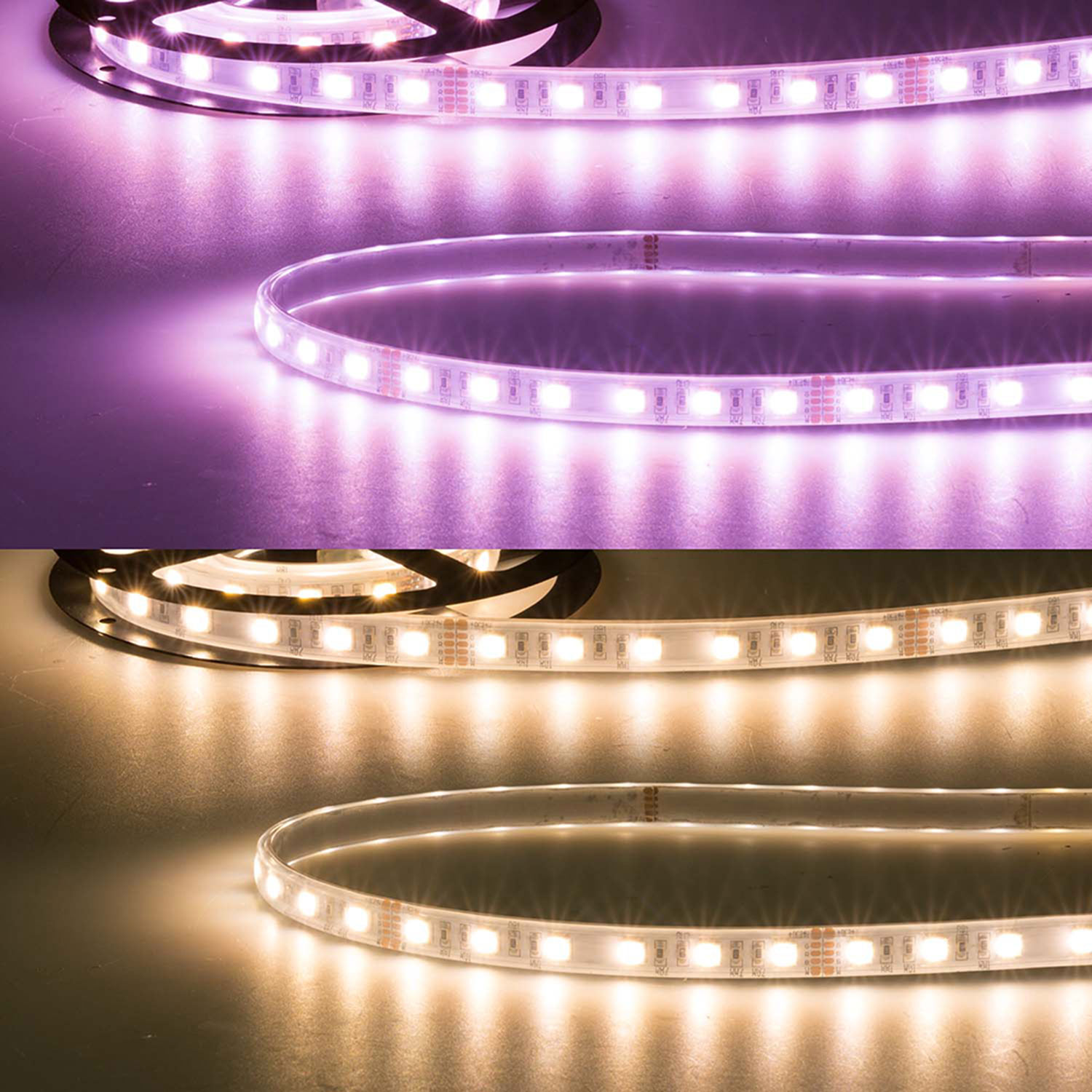ISOLED LED AQUA RGB+WW Flexband 24V DC 19W IP67 4in1 chip 5m Rolle 60 LED/m