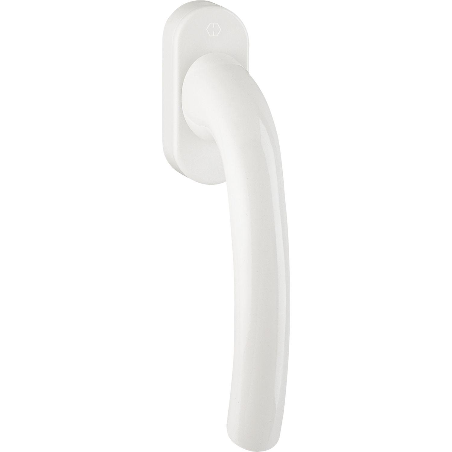 Hoppe Fenstergriff TOKYO Vierkant 7x32mm Rastung Aluminium weiß