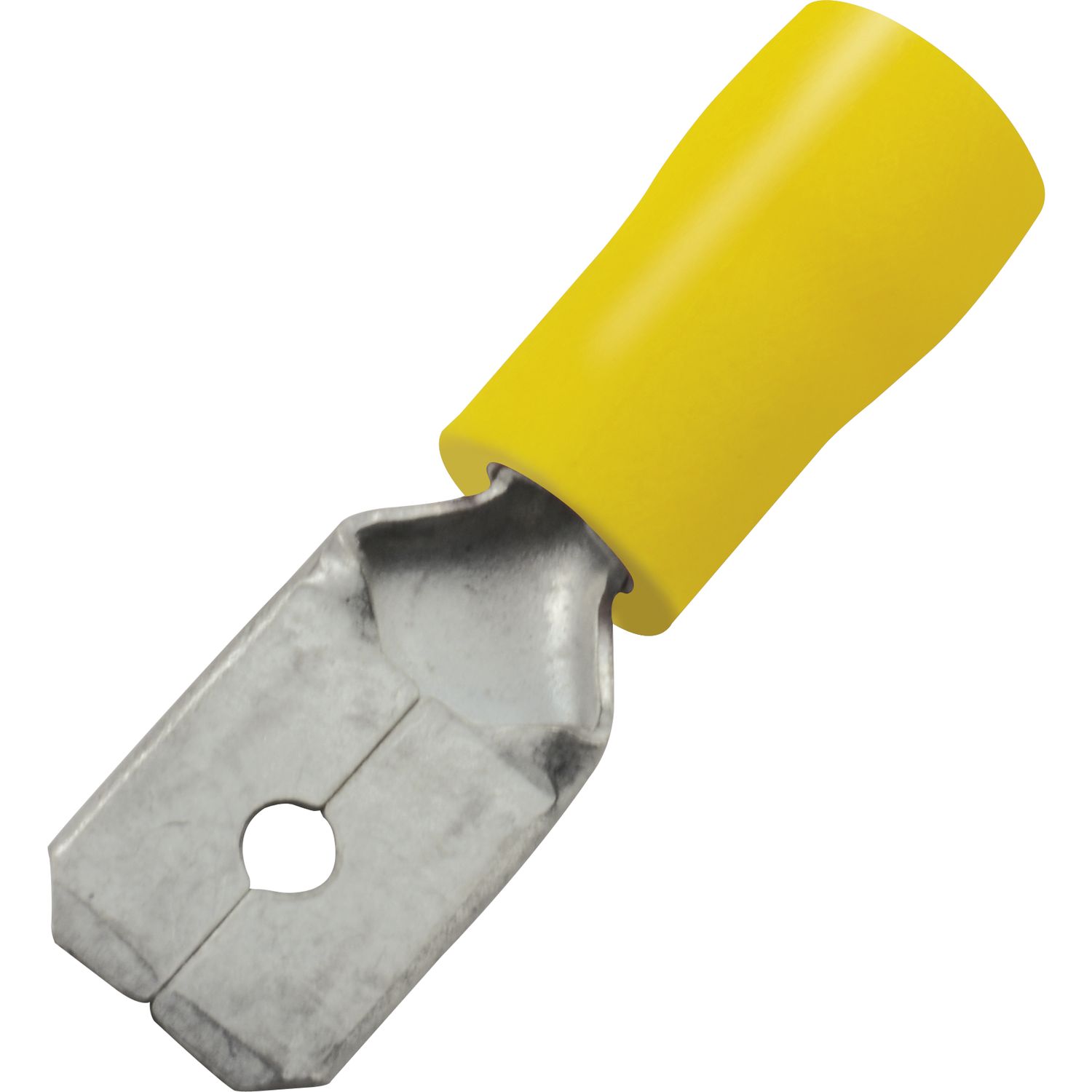 Flachstecker 6,3x0,8 Querschnitt 2,5 - 6 mm² isoliert gelb