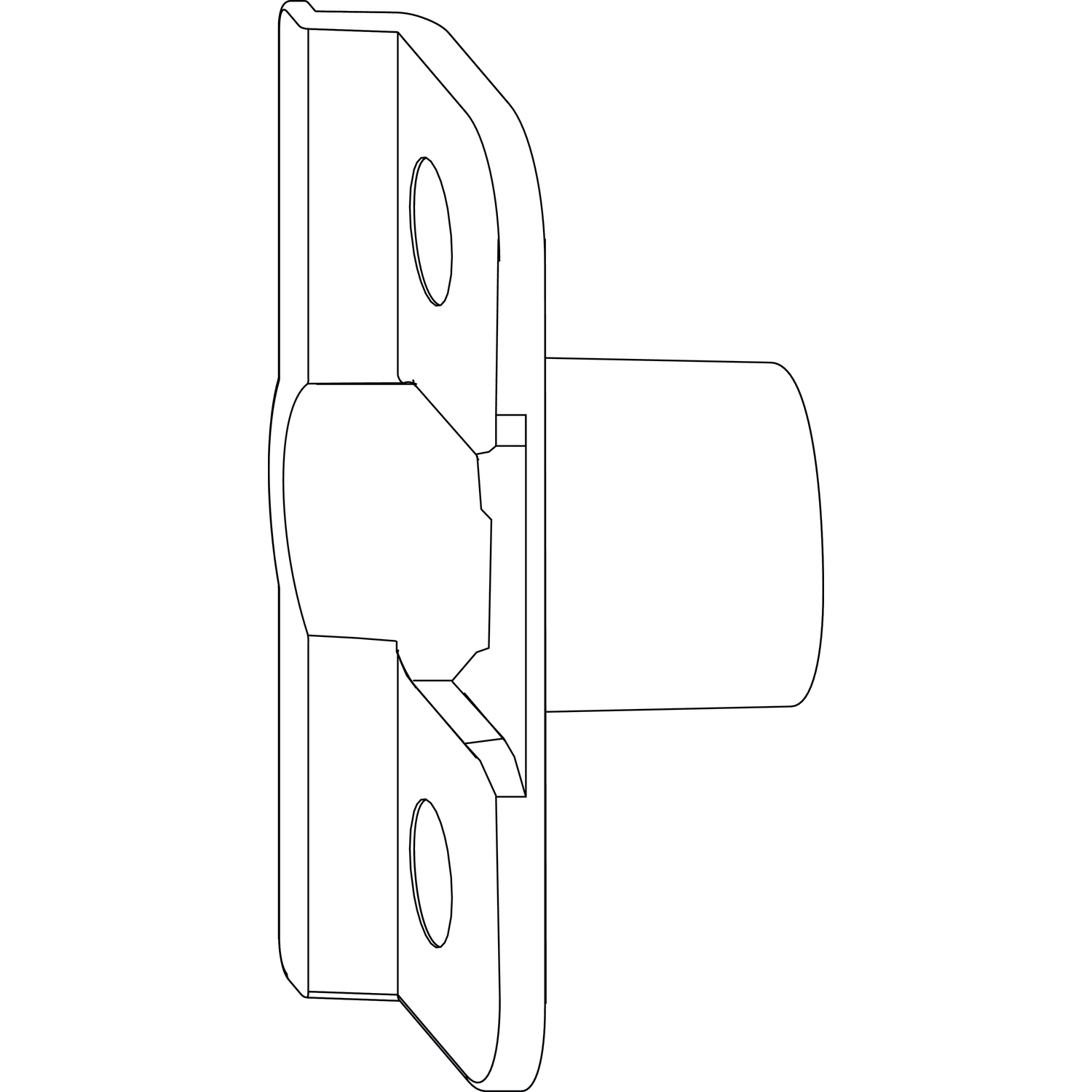 Maco #357741 MACO Anpressverschluss einbohrbar Rahmenteil, Eurofalz 24 mm 13V (357741)