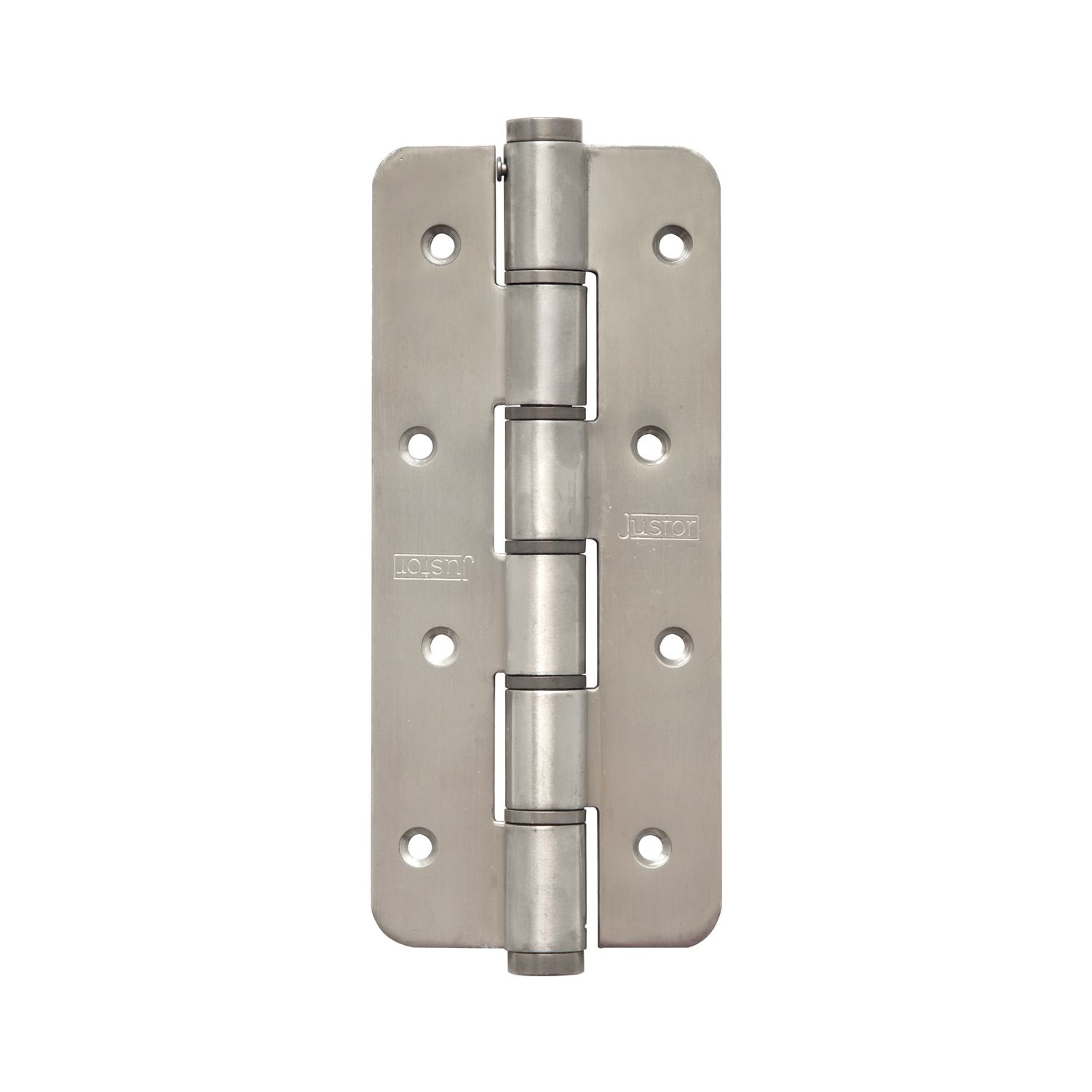 Justor Pendeltürband einseitig wirkend, Rollen ø 18 mm, Höhe 180 mm, rund, Edelstahl