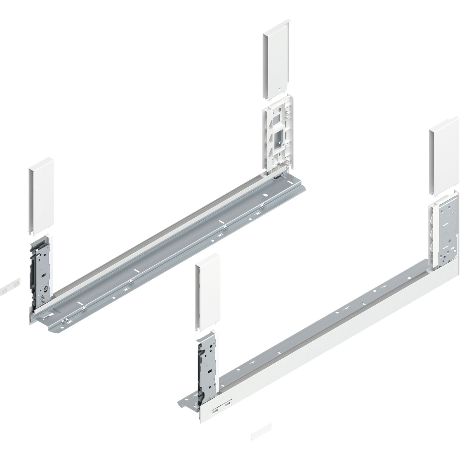 blum LEGRABOX free, Zarge Höhe C, NL 650, Seidenweiß-matt