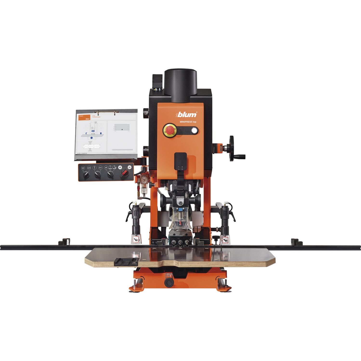 BLUM Bohr- und Beschlagsetzmaschine MINIPRESS top, vertikal