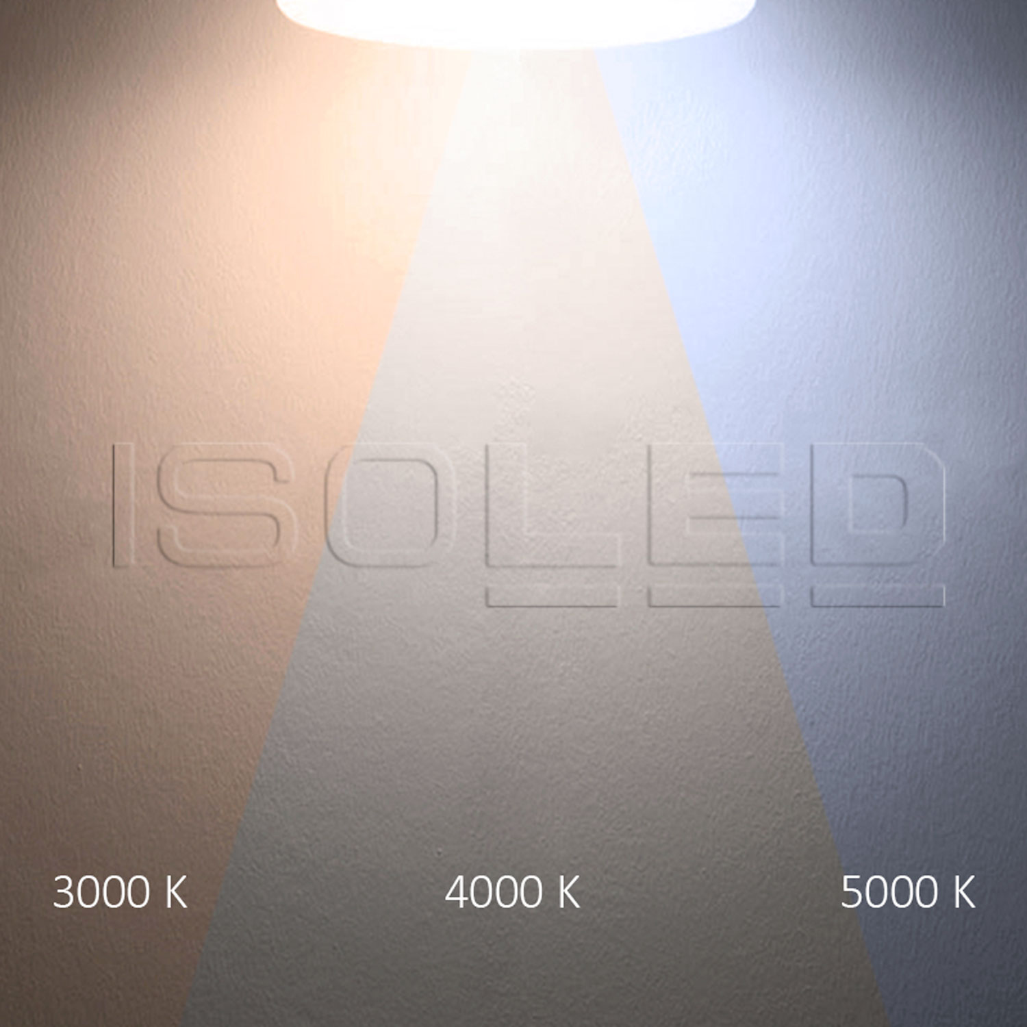 ISOLED LED Decken/Wandleuchte 18W weiß IP54 ColorSwitch 3000|4000|5000K