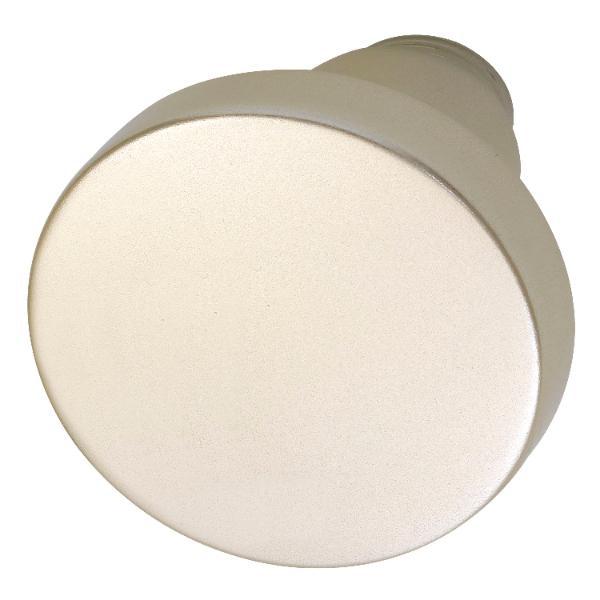 Grundmann Knopfdrückerlochteil Flachform, ø 45 mm, Aluminium neusilber eloxiert