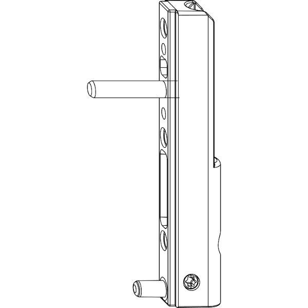 Maco #52479 MACO Ecklagerband PVC, mit 5 mm Tragezapfen L=23 mm, 120 kg, silber (52479)