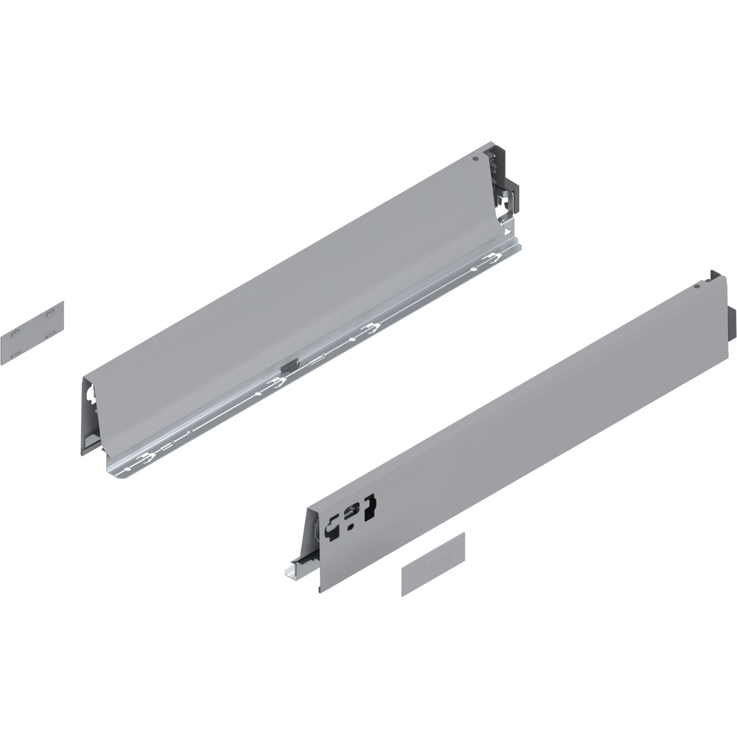 blum TANDEMBOX antaro SET Höhe M, BLUMOTION M, 30kg, NL 500, grau RAL 9006