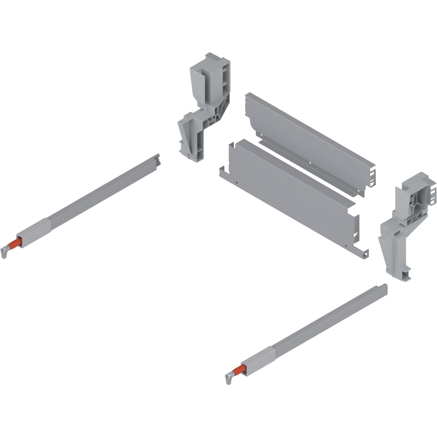 blum Stahlrückwand Müllauszug hängend KB 450 mm Grau