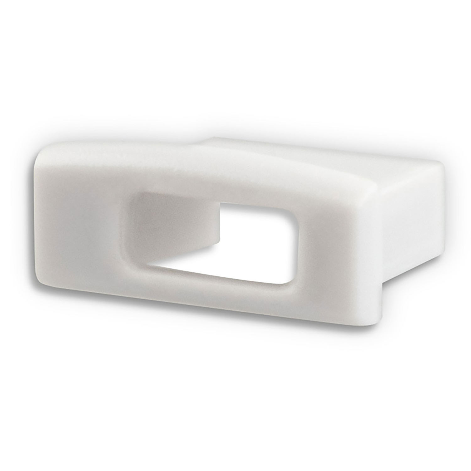 ISOLED Endkappe EC36 für Profil SURF12 BORDERLESS FLAT in Verbindung mit COVER3 mit Kabeldurchführun