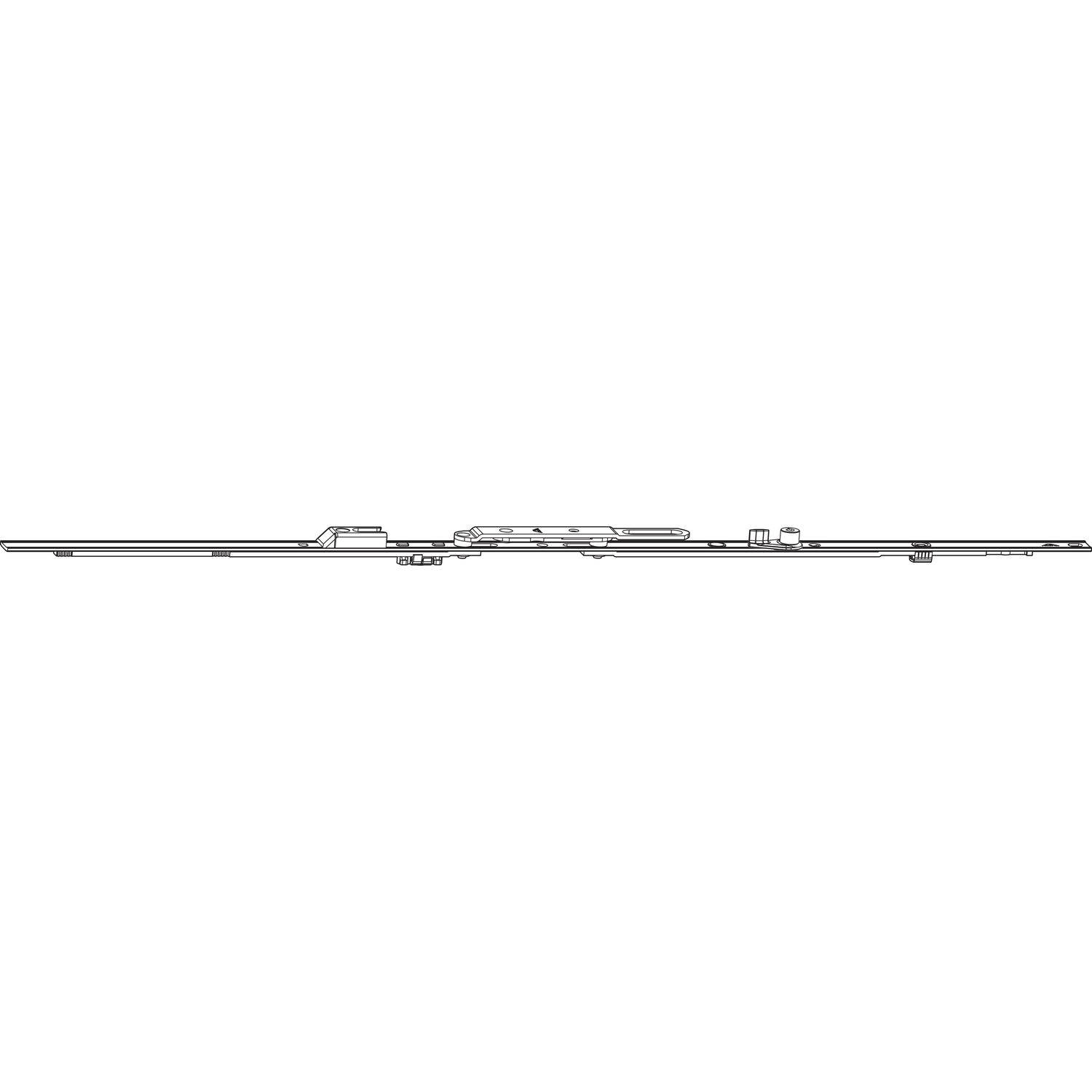 Roto ROTO NX Stulpflügelgetriebe KSR Standard konstant L=1690 mm silber