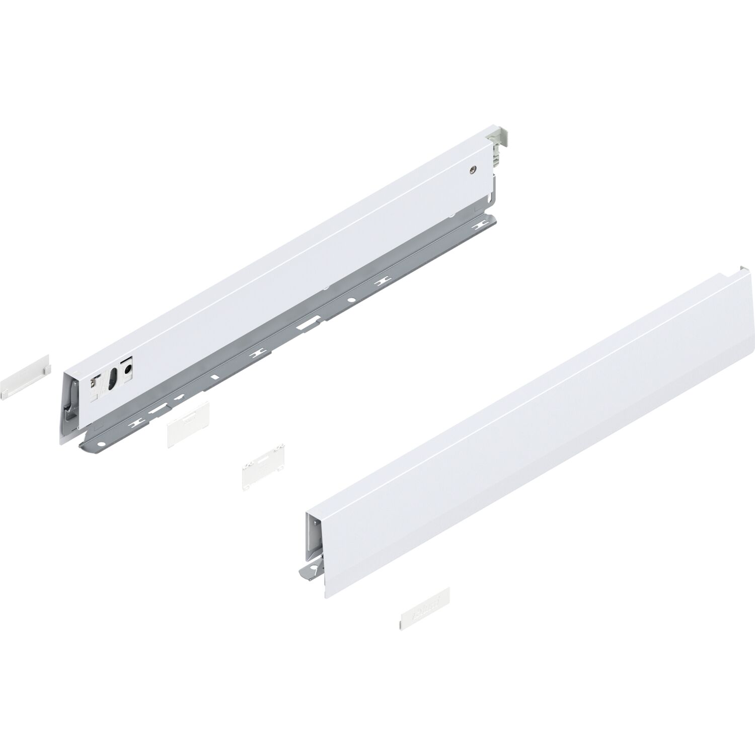 blum MERIVOBOX SET Höhe N, BLUMOTION B, 40kg, NL 450, Seidenweiß