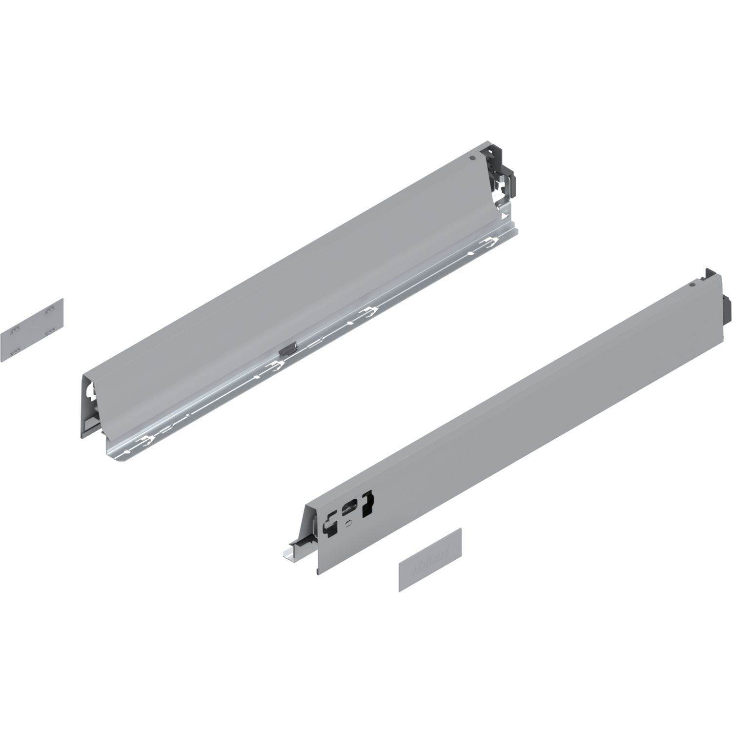blum TANDEMBOX antaro SET Höhe N, BLUMOTION M, 30kg, NL 450, grau RAL 9006