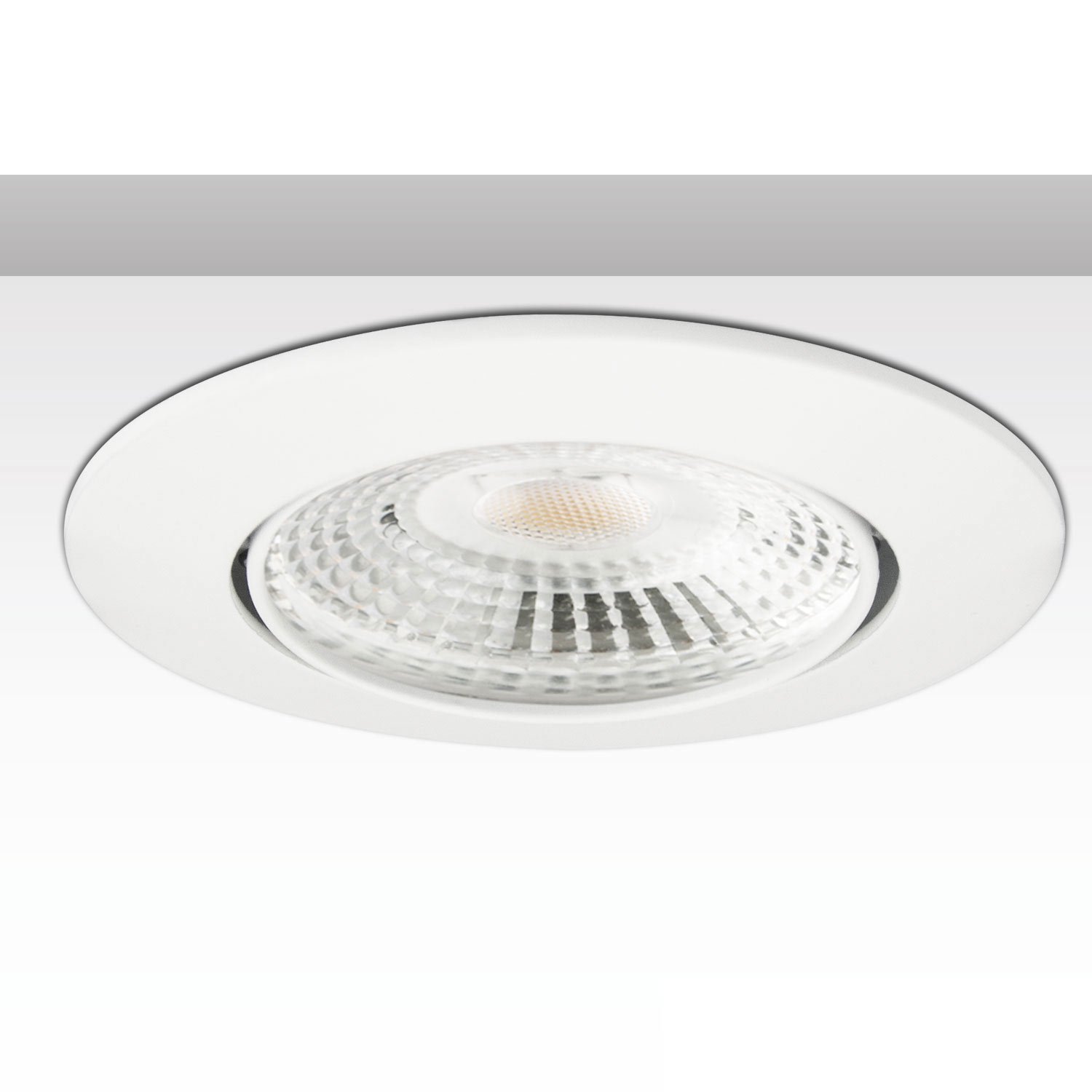 ISOLED Einbaurahmen Ion rund Loch 73mm weiß für GU10/MR16 Spots