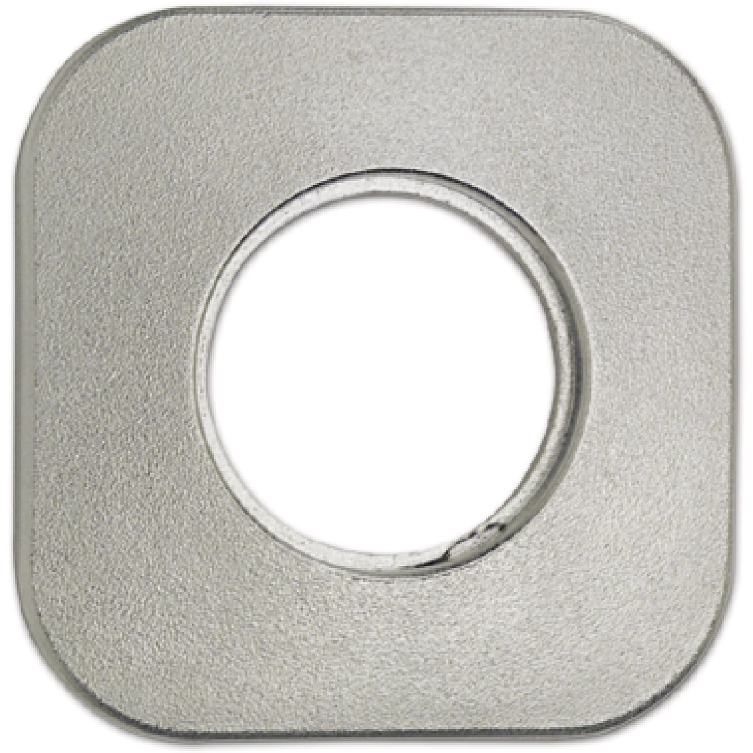 dormakaba Rosette für Außenzylinder AZ mit Bohrung ø 30 mm, 60 x 60 mm, Stahl vernickelt