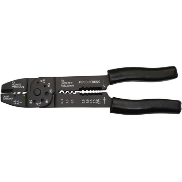 Combi-Presszange für isolierte + nicht isolierte Kabelschuhe 1.50-6.0 mm²