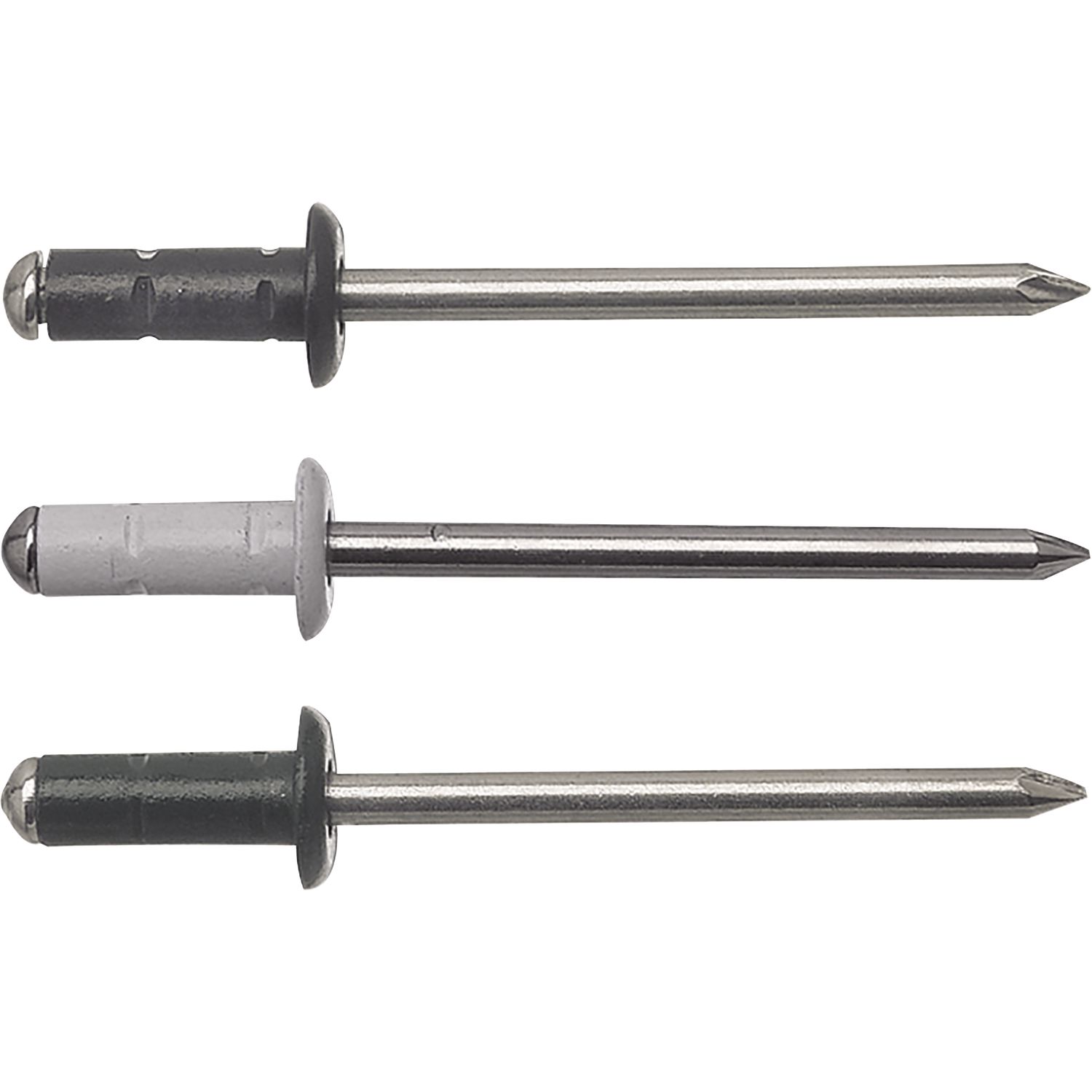 ninka Mehrbereichsniete FRK 4.0x 9.5 Aluminium mit Edelstahldorn RAL7005 prefahellgrau (1000 Stück)