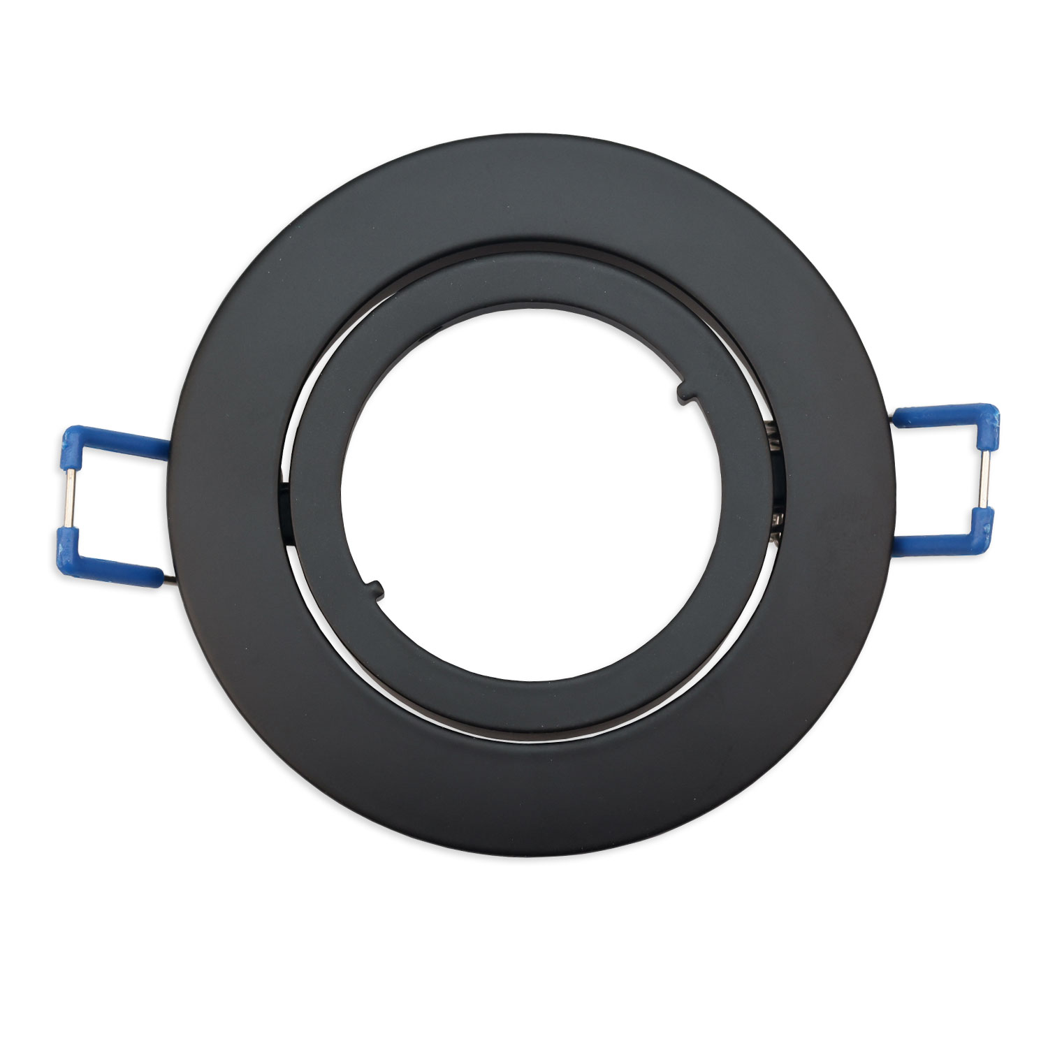 ISOLED Einbaurahmen rund Loch 68mm Alu schwarz für GU10/MR16 Spots