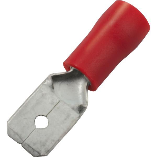 ninka Flachstecker 4,8x0,5 Querschnitt 0,5 - 1,5 mm² isoliert rot