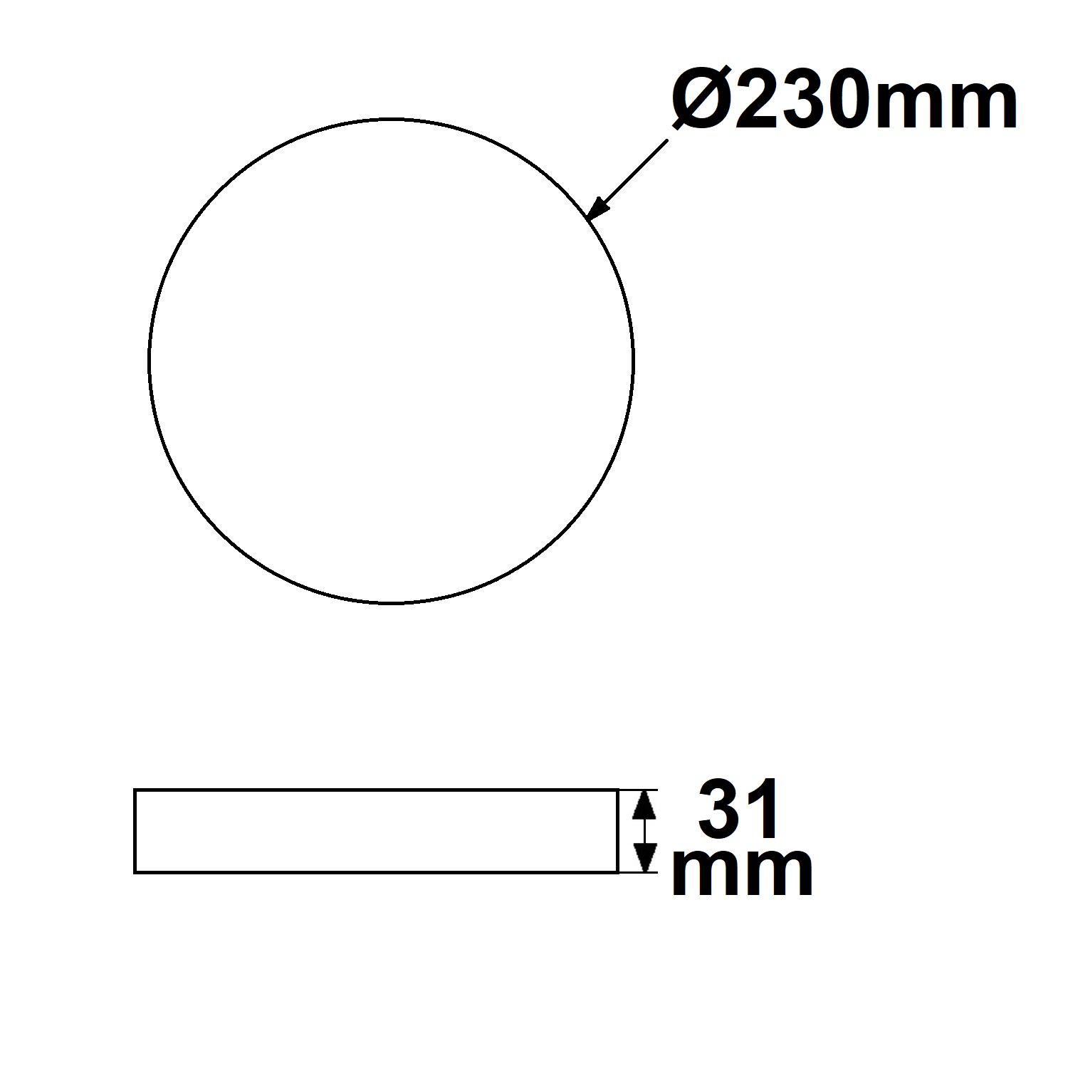 ISOLED LED Umrüstplatine 230mm 24W mit Haltemagnet warmweiß