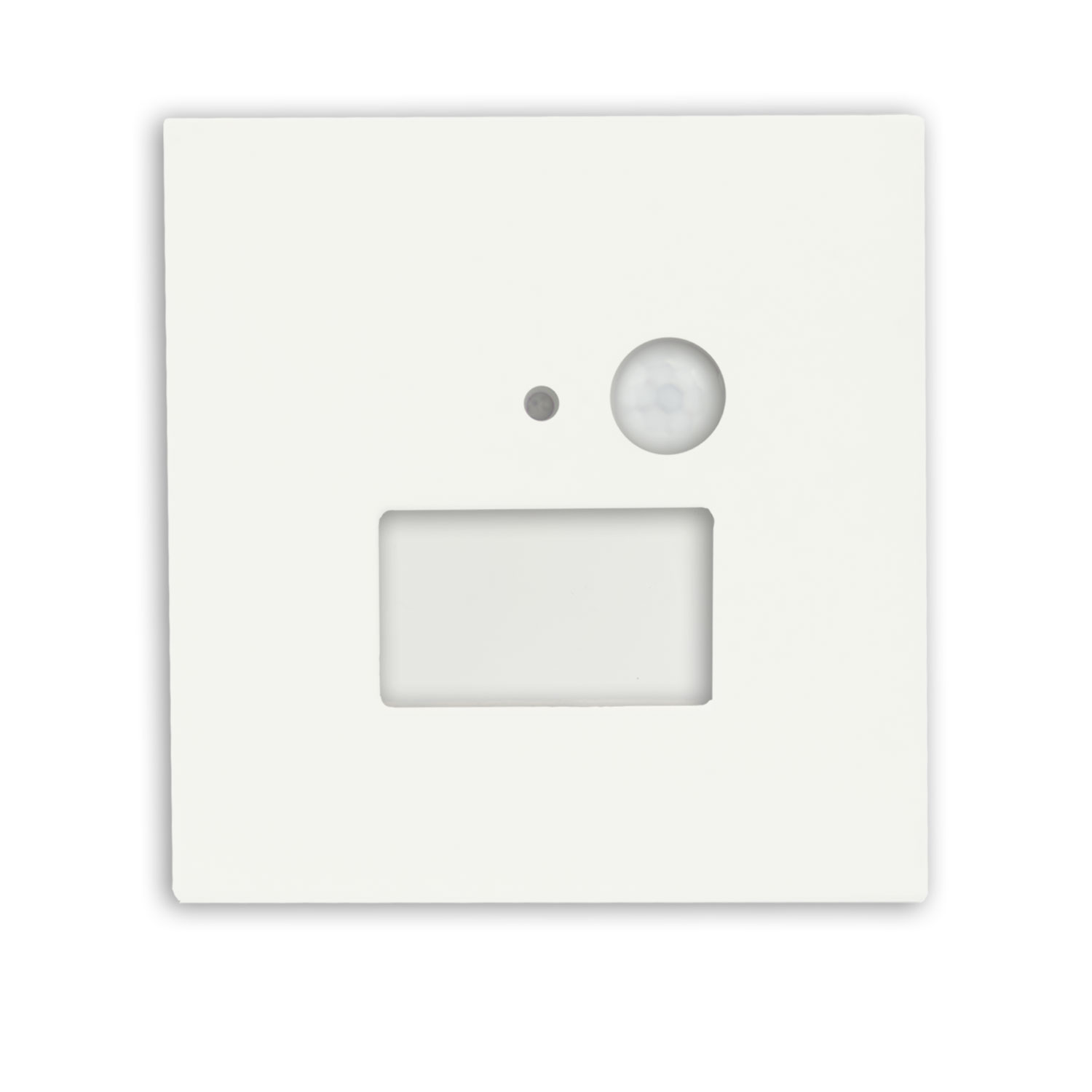 ISOLED Cover Aluminium eckig 3 weiß für Wandeinbauleuchte Sys-Wall68 mit PIR Sensor