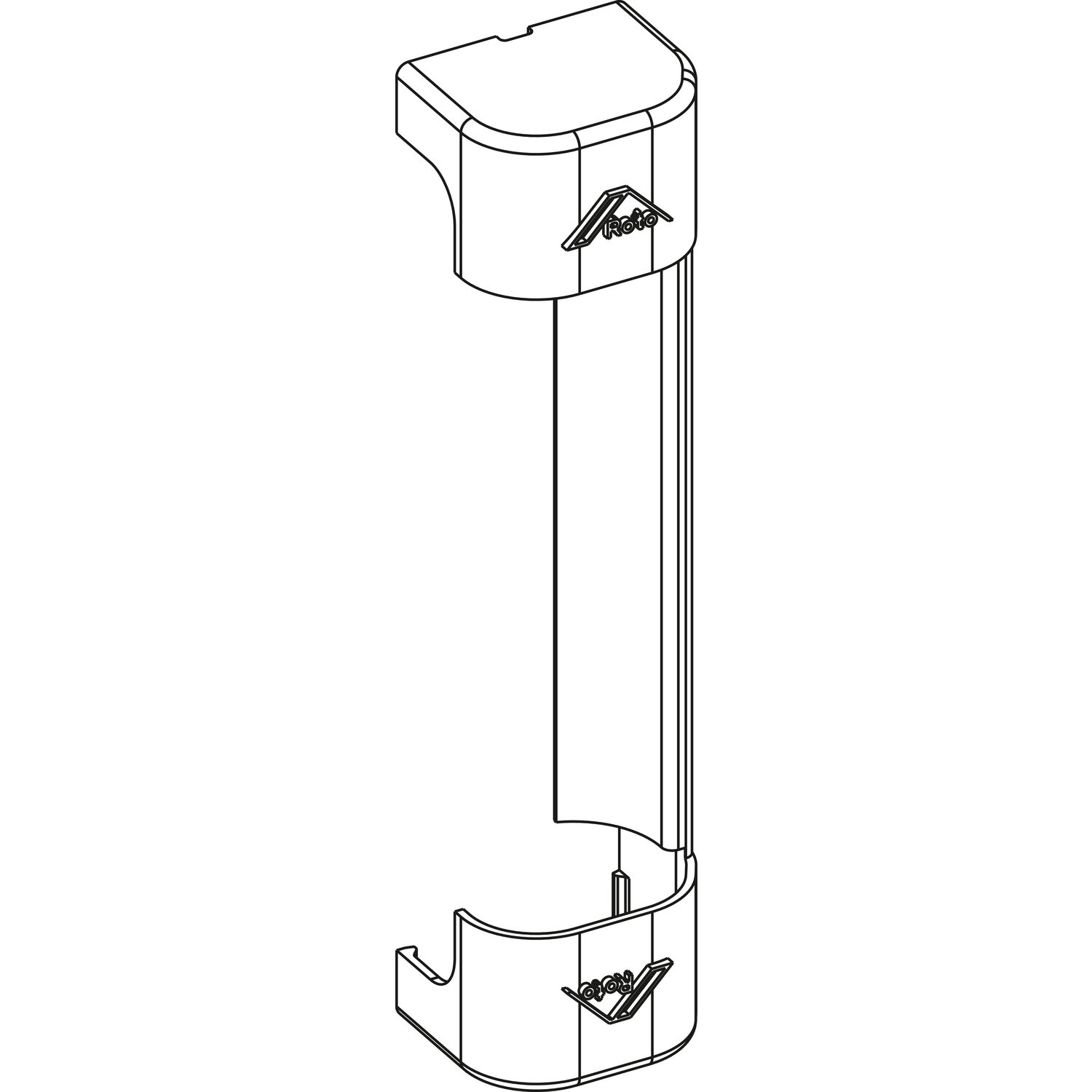 Roto ROTO NX Abdeckkappe Axerlager P verstellbar PVC R07.2 weiß