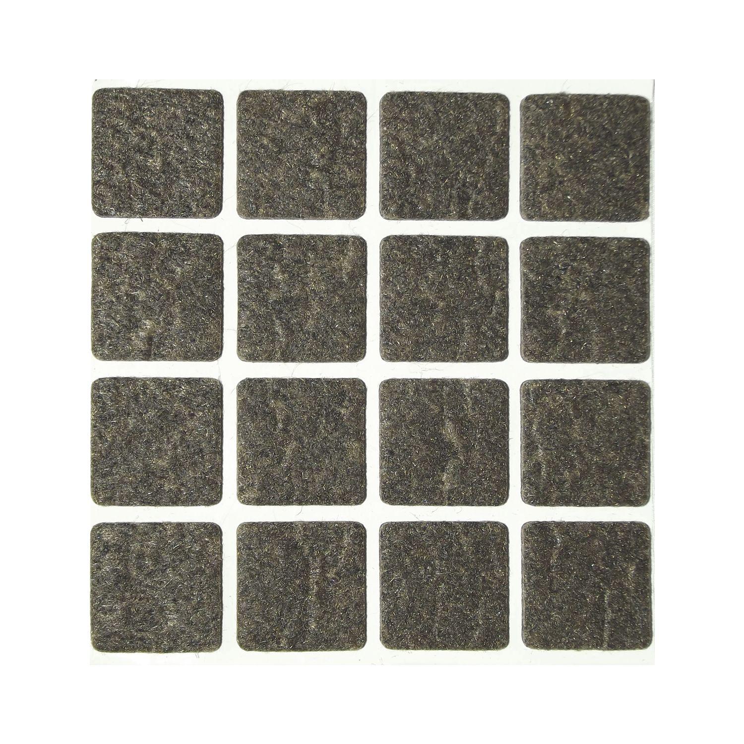Filzgleiter 22 x 22 x 3 mm selbstklebend braun