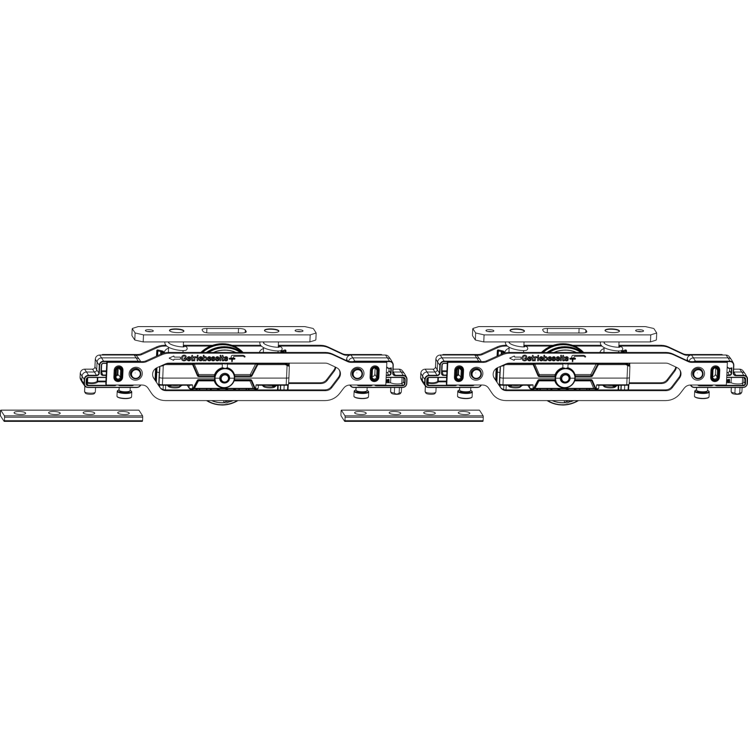 Maco #103071 HS Grundkarton Zusatzlaufwagen 400 kg, silber (103071)