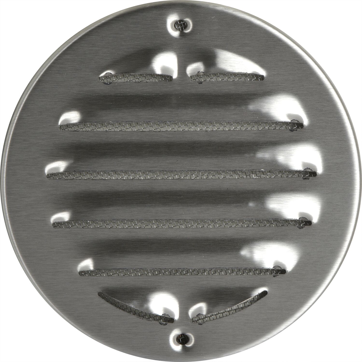 UPMANN Wetterschutzgitter aufschraubbar rund 150 mm Edelstahl V2A gebürstet