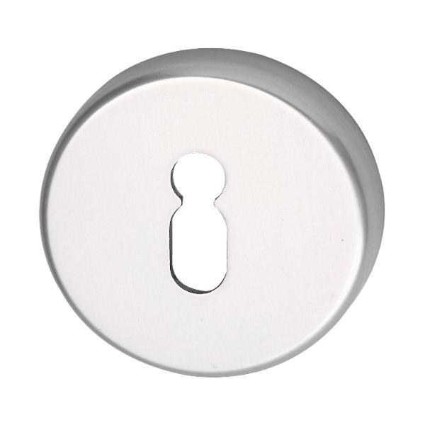Grundmann Schlüsselrosette BB WG ø 50 mm, mit Universalträger "U", silber eloxiert