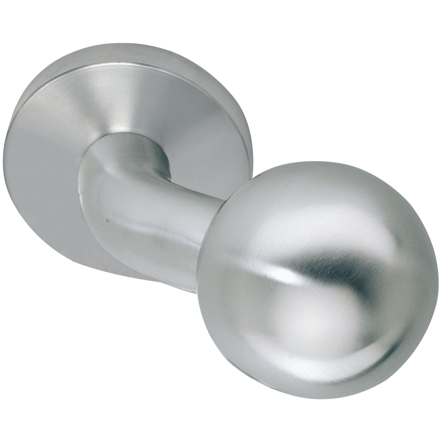 SOLIDO Türknopf gekröpft ø 50 mm auf Rosette, Gewinde M 8, Edelstahl matt ()