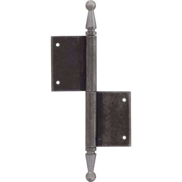 Türnussband mit Zierkopf, rechts, 100 x 160 mm, Stahl blank