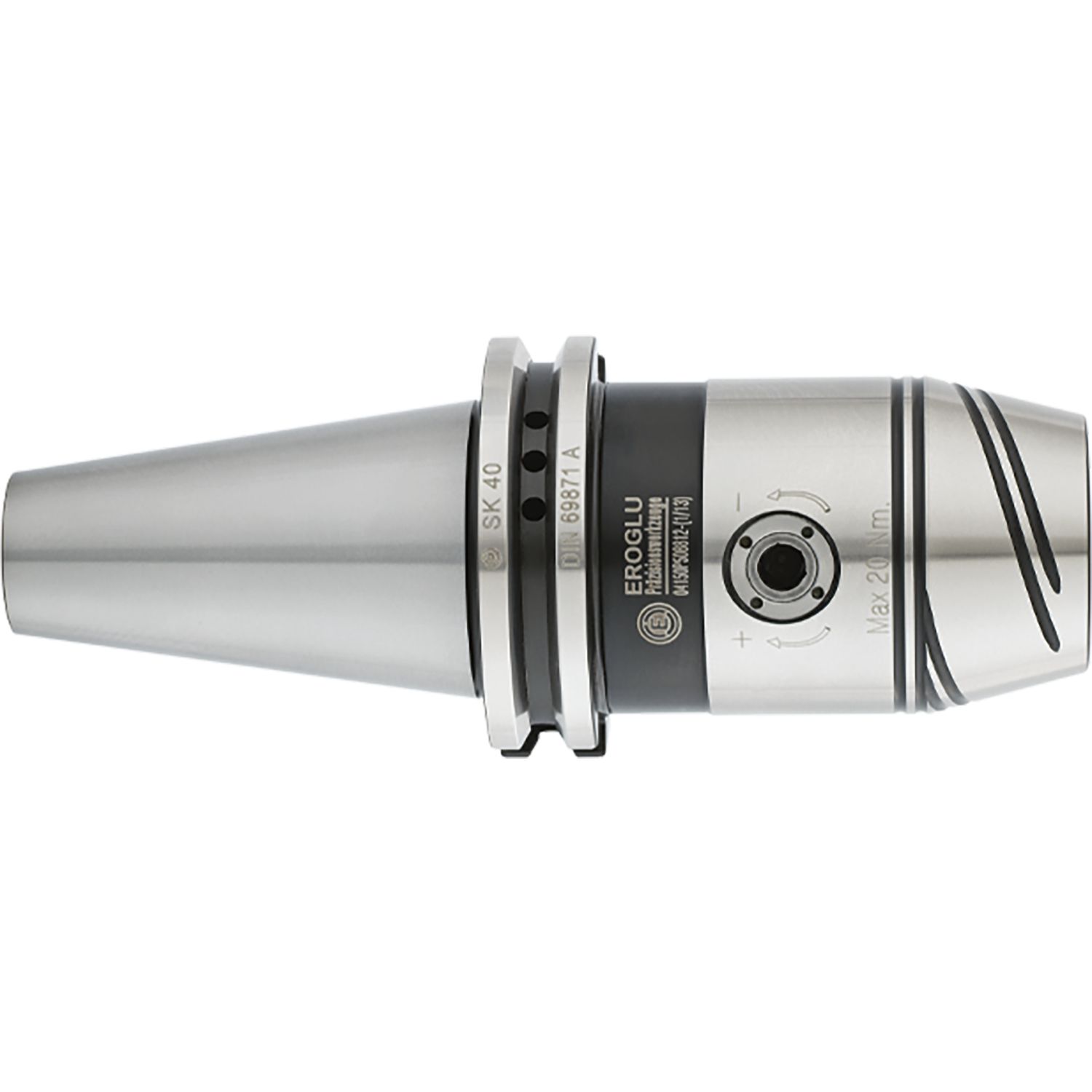 EROGLU NC-Bohrfutter für Rechts- und Linkslauf DIN 69871 AD SK 40 3-16