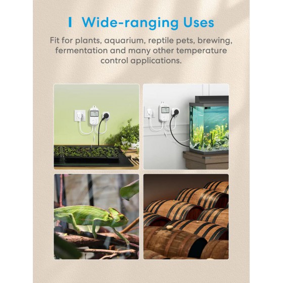 Meross Temperatursteuerung mit Steckdose HomeKit