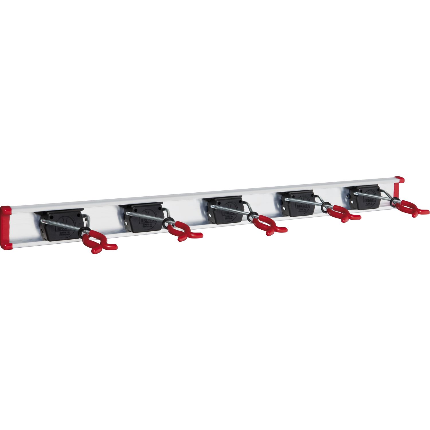 Bruns Alu-Gerätehalterschiene mit 5 Haltern Länge 750 mm
