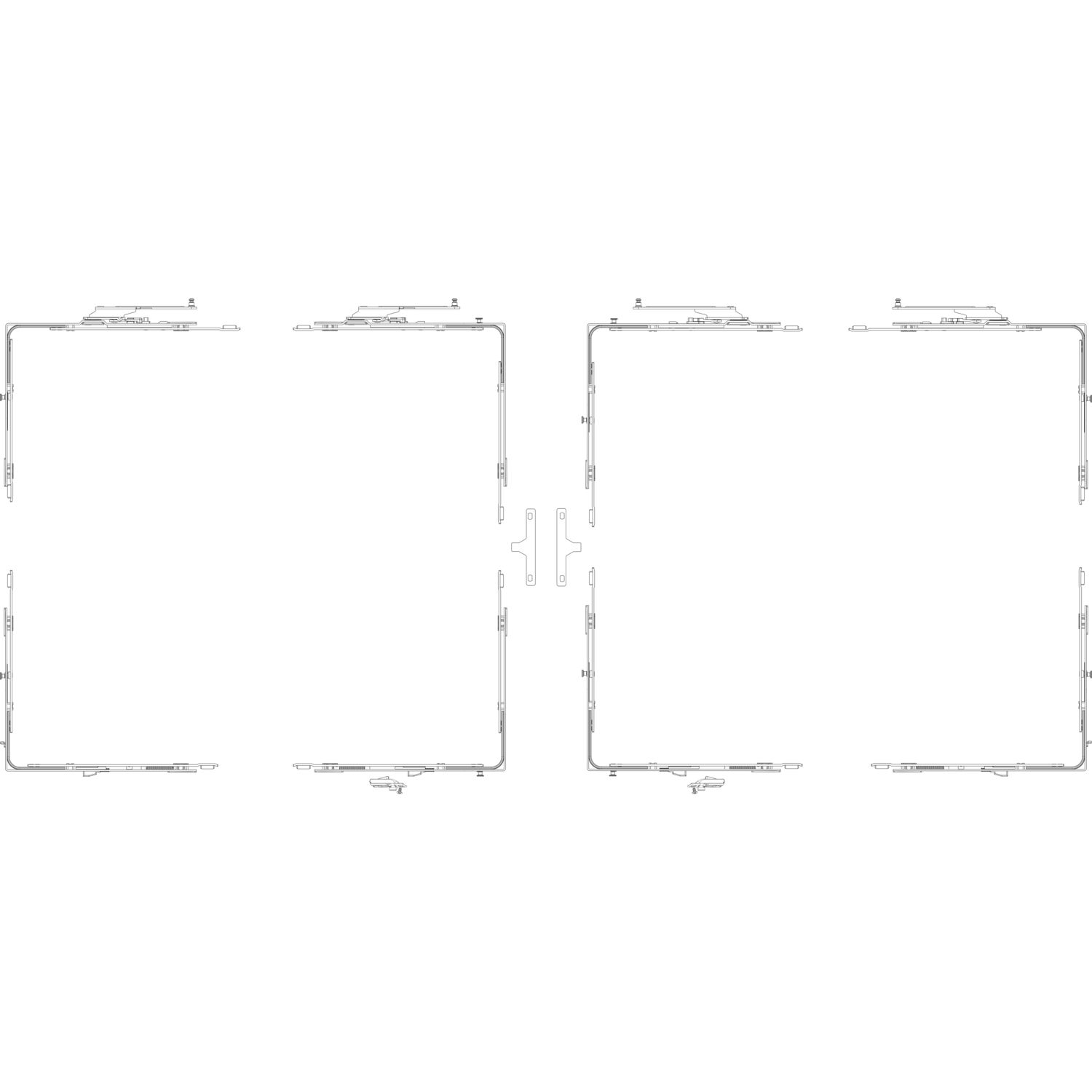 GU -966 PSK mZ Grundkarton Schere, Versatz 13 mm, links, Schema C