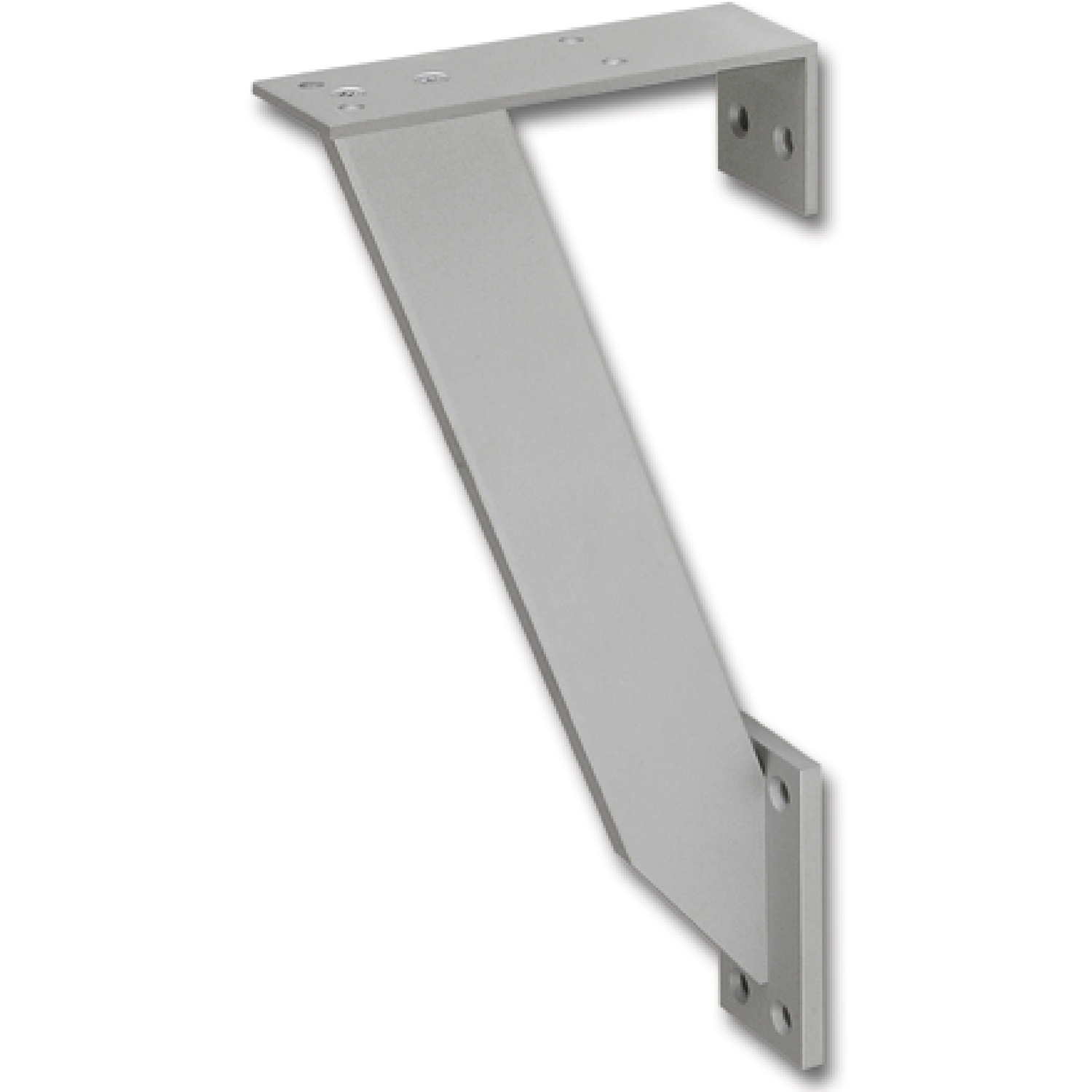 Konsole RAB schräg 50 x 10 mm, Höhe 322,5 mm, Tiefe 154 mm, Aluminium eloxiert
