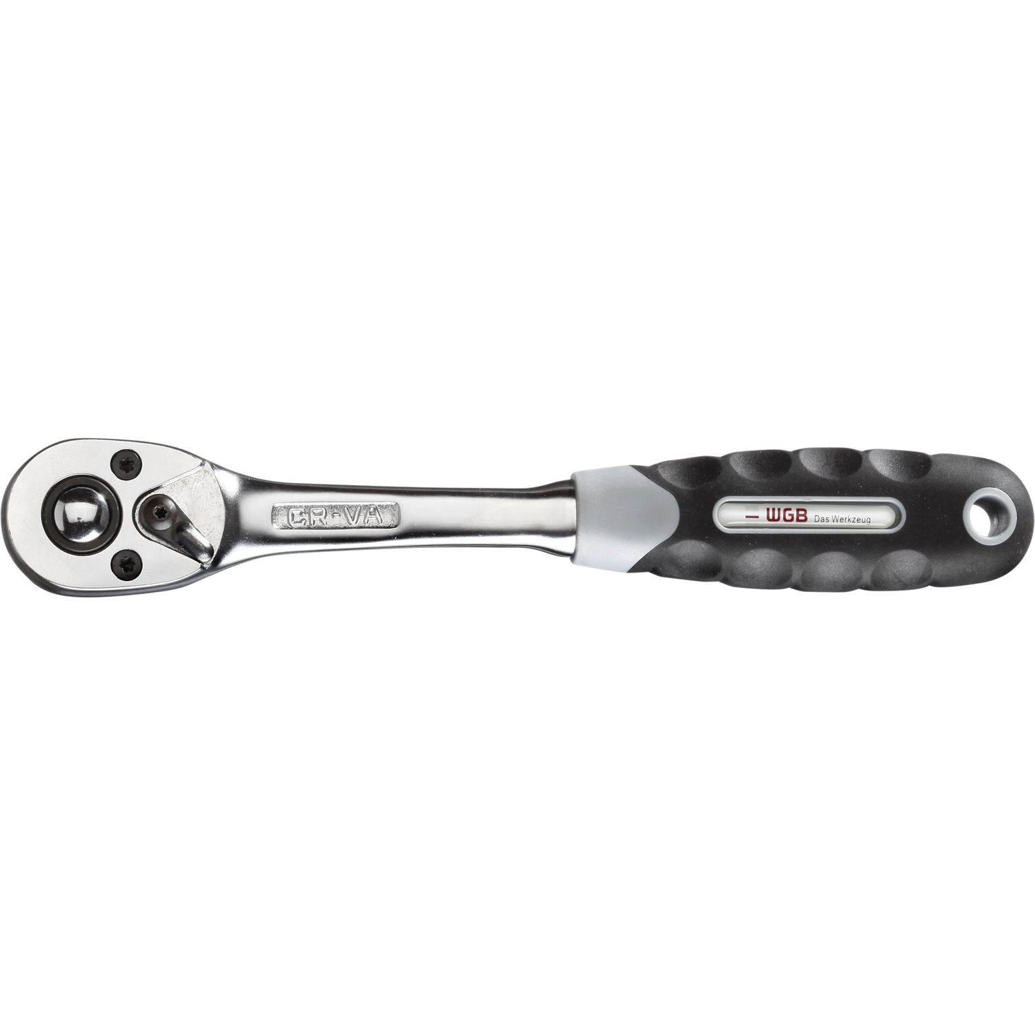 WGB Umschaltknarre 1/4" vierkant DIN3122D 72 Zähne und 2K-Griff