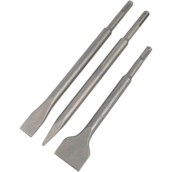 DeWalt SDS-Plus Meißel-Set mit 2 Flachmeißel, 1 Spitzmeißel
